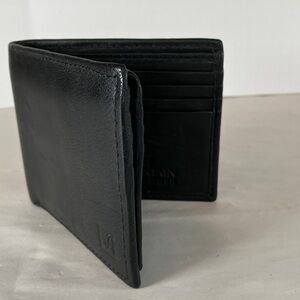 Stone Mountain Black Leather Wallet Card Holder